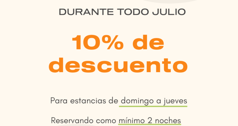 (Español) 10% de descuento en julio